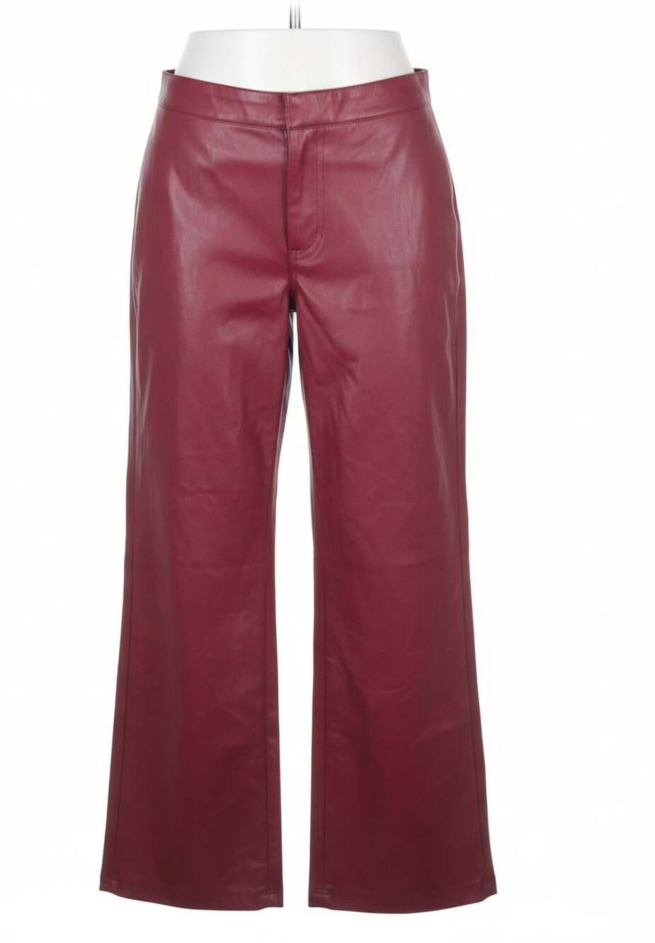 Fall Fashion Bagatelle Faux Leather Wide Leg Pants Size L Red